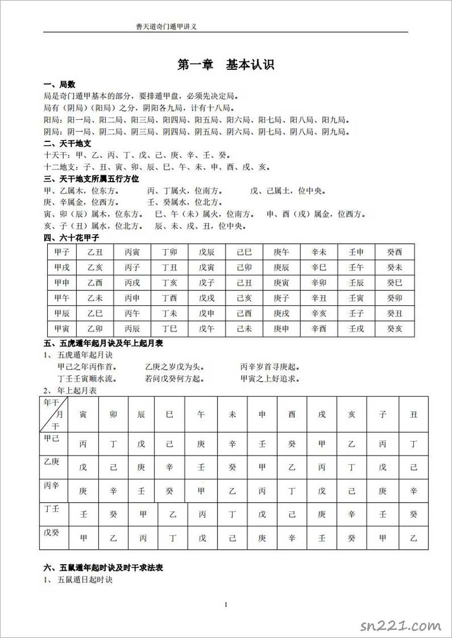 善天道-奇門遁甲講義71頁.pdf