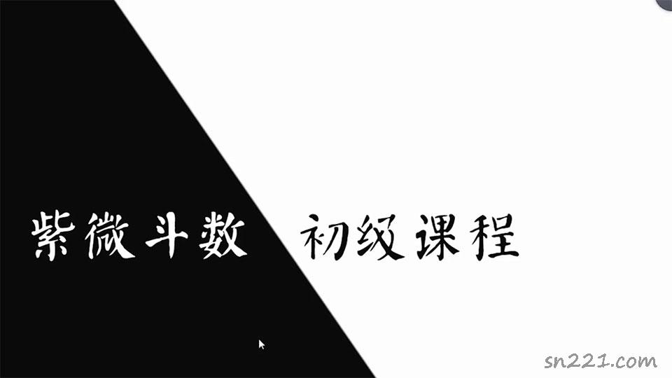 肖貞正 紫微鬥數初中級課程視頻23集